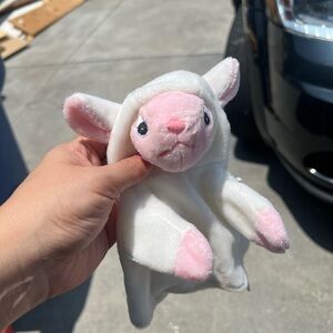Retro Precious Moments Plush Lamb hand puppet
